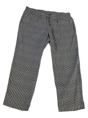 Women’s Talbots Navy & White Patterned Pants Size 2X